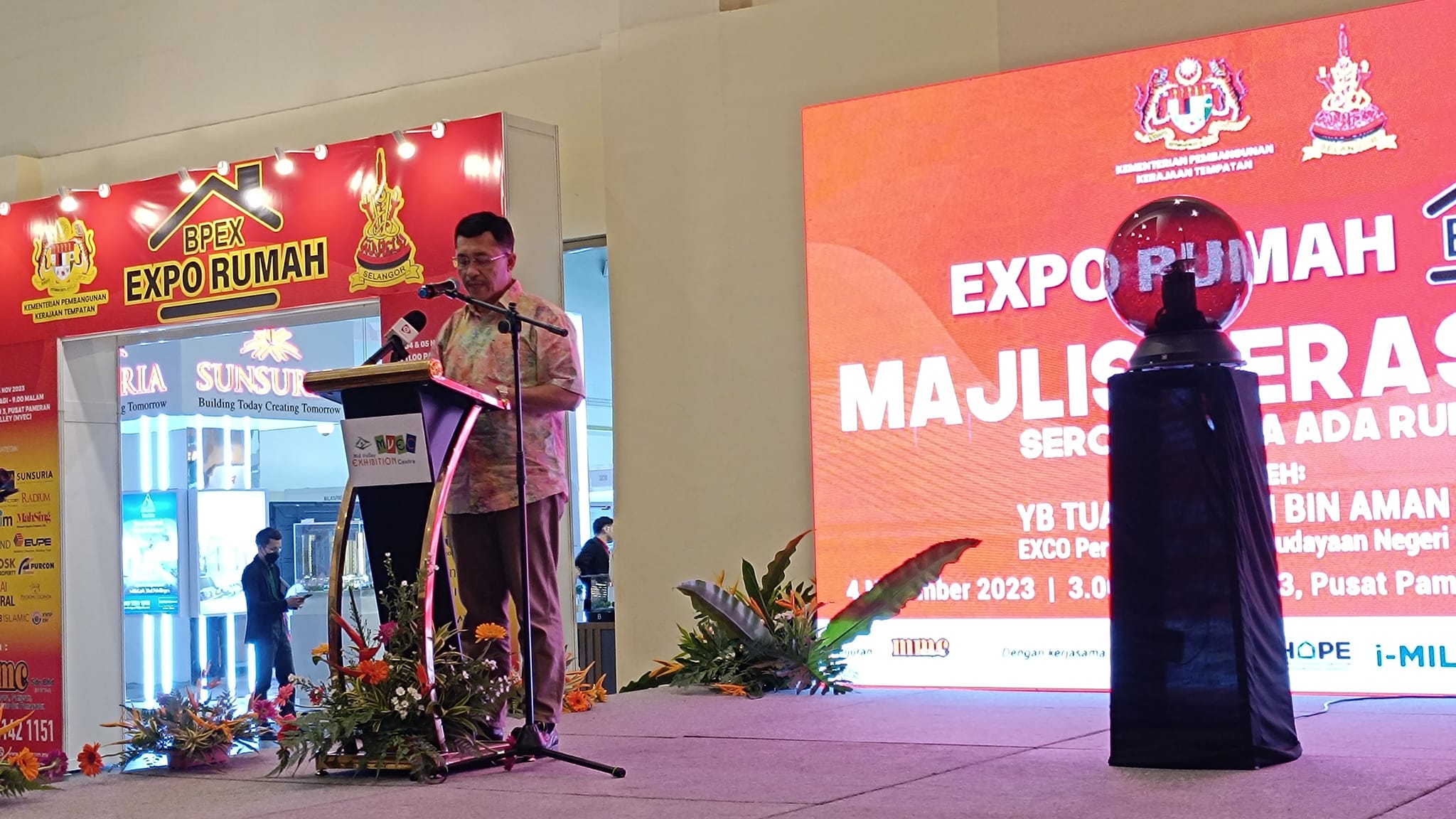 Program Pameran Hartanah Bumiputera Malaysia BPEX Sekitar Program Pameran Hartanah Bumiputera Malaysia BPEX yang bermula pada 4 - 5 November 2023 (Sabtu-Ahad) bertempat di Dewan 3, Mid Valley Exhibition Centre Kuala Lumpur. Program telah dirasmikan o
